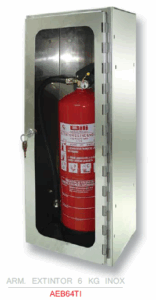 Armario para extintor CO2 acero inoxidable