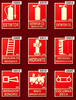 Señalización fotoluminiscente