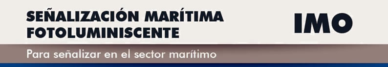 Señalización marítima fotoluminiscente